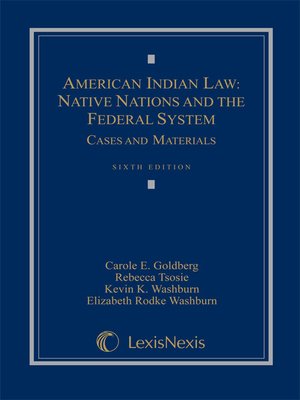 cover image of American Indian Law